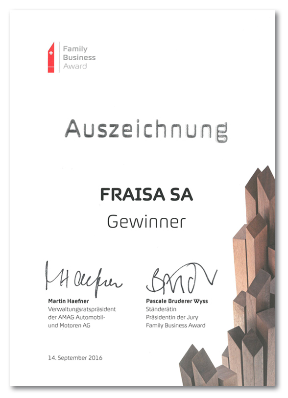 Auszeichnung Family Business Award 2016