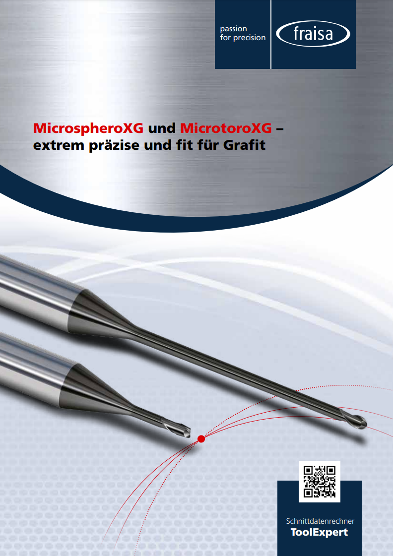 Mikrofräsen von Grafit MicrospheroXG und MicrotoroXG