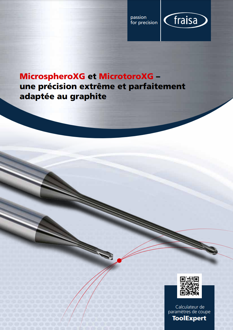 Micro-fraisage de graphite MicrospheroXG et MicrotoroXG