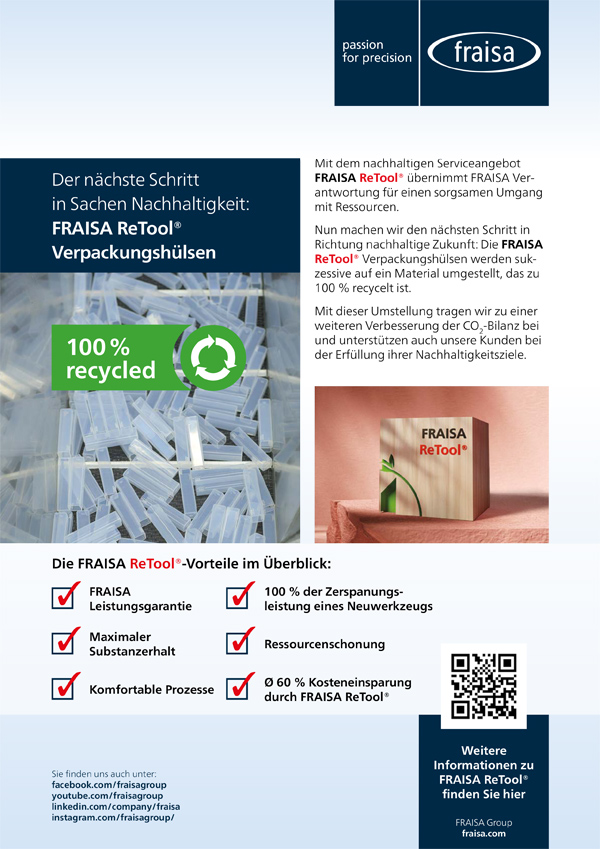 FRAISA ReTool® Verpackungshülsen