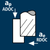 Roughing - High Performance Cutting (HPC) laterally