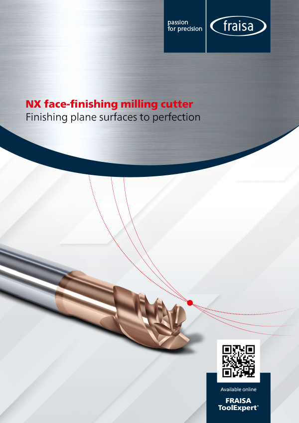 NX face-finishing milling cutter