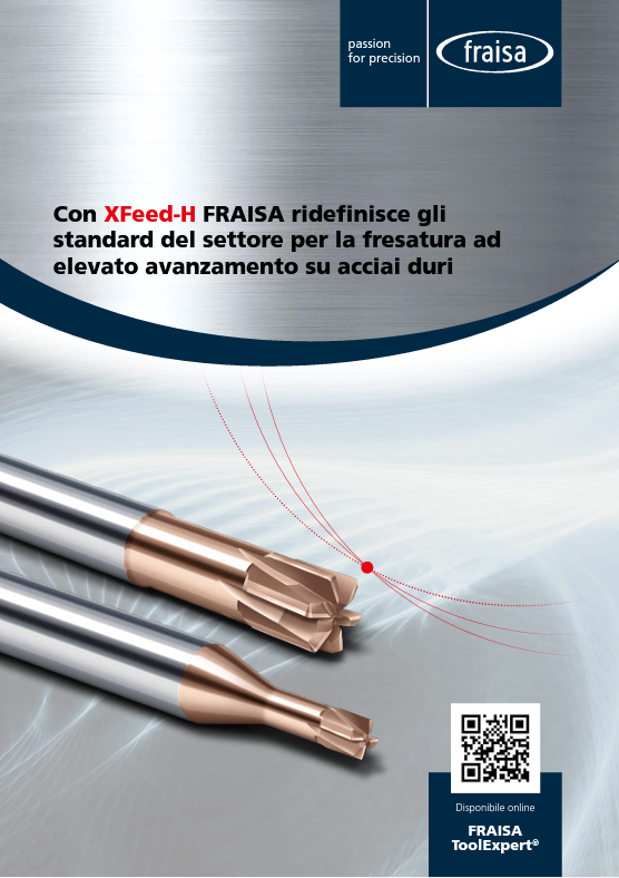 Fresatura ad elevato avanzamento su acciai duri con XFeed-H