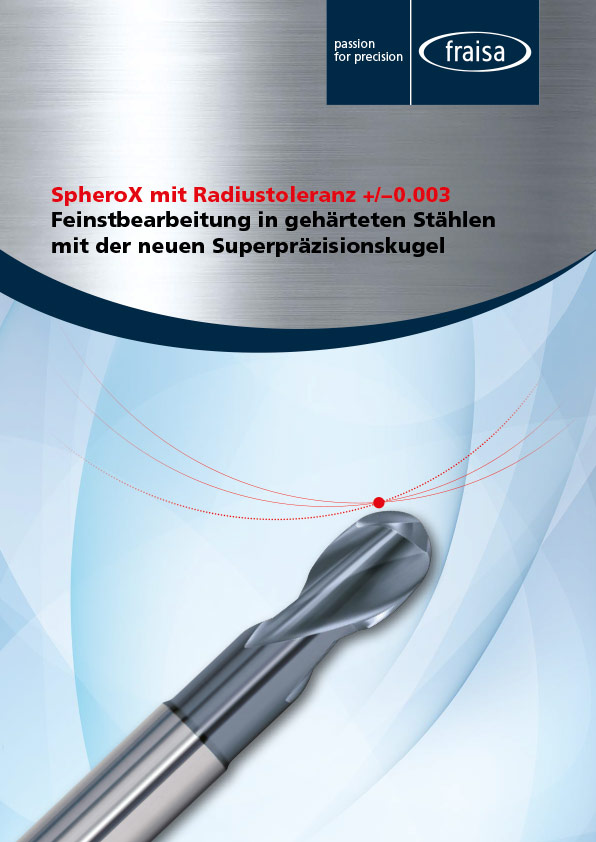 Superpräzisions-Kugelkopffräser mit Radiustoleranz ±0.003 Sphero-X