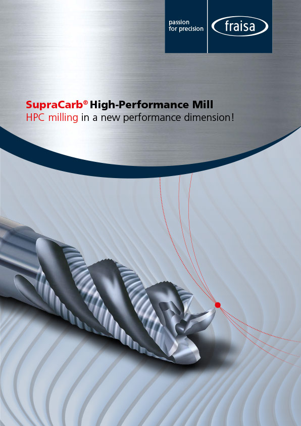 High-performance roughing mills contoured with penetration edge for helical interpolation and ramping NB-RPS SupraCarb®