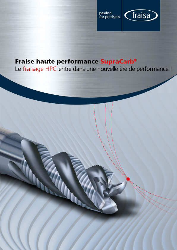 Fraise d’ébauche haute performance profilées avec front de plongée pour hélice et rampes NB-RPS SupraCarb®